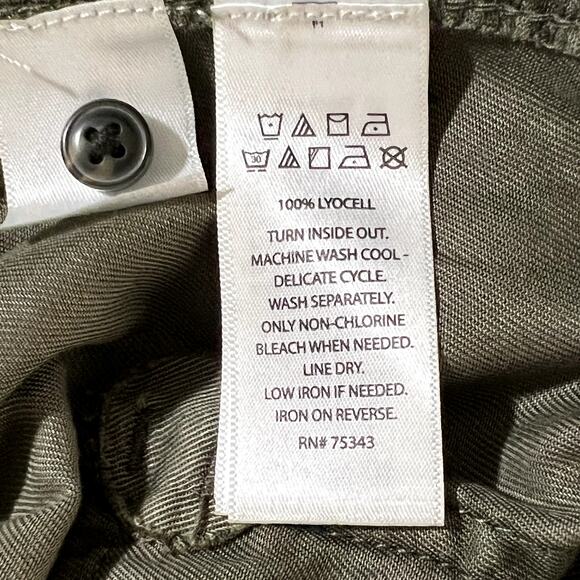 C & C California 100% Lyocell Pull On Jogger Pants Green Womens XS - Picture 9 of 9